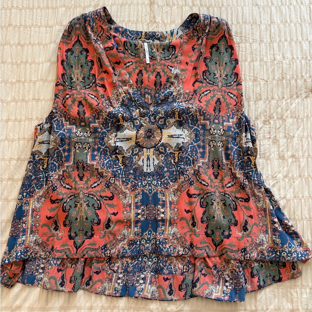 Free People Darcy Patterned Top